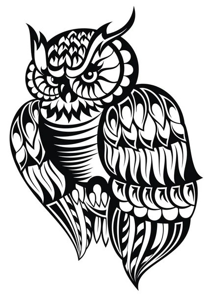 Illustration de hibou — Image vectorielle