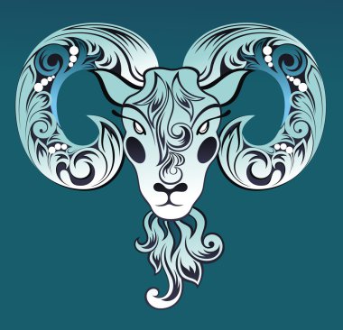 2015 yeni yıl kartı ile keçi