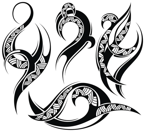 Tattoo designelementen — Stockvector