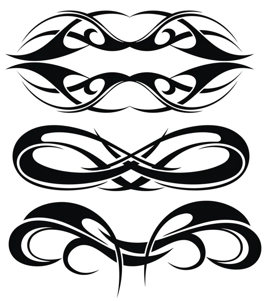 Maori tribal tattoo — Stock Vector