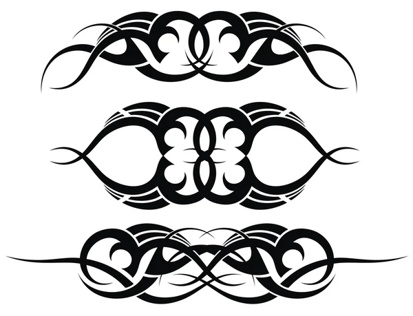 Patrones de conjunto de tatuaje tribal — Vector de stock