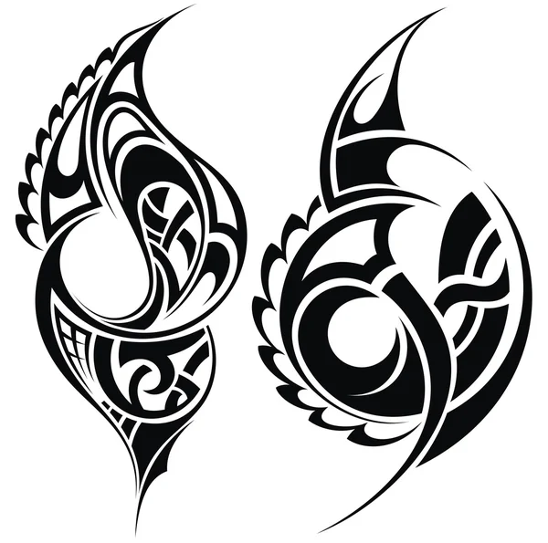 Tätowiermuster im Maori-Stil — Stockvektor