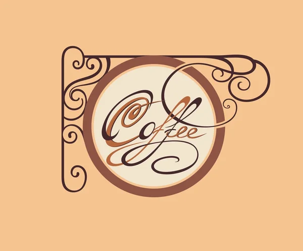 Style Vintage Carte de café — Image vectorielle