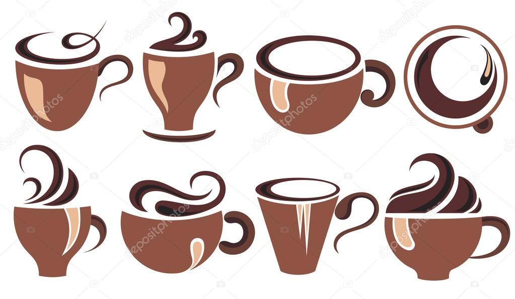 Coffee cup set. Tea cup.