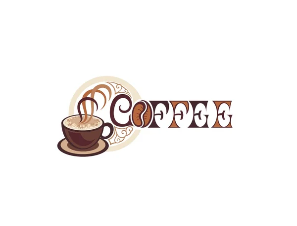 Kaffeeschild — Stockvektor