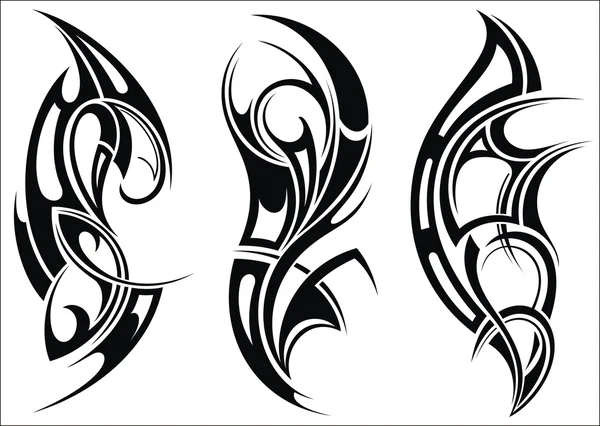 Maori estilo padrão de tatuagem para um ombro — Vetor de Stock