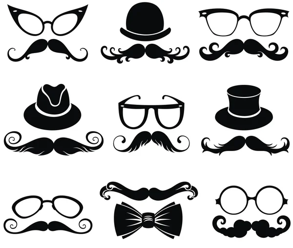 Mustache.Retro parti seti