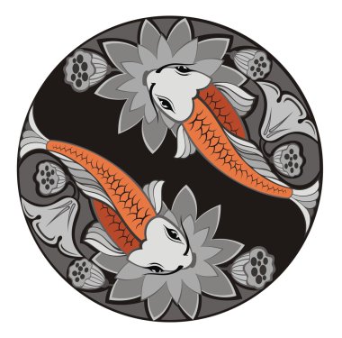 sazan koi vektör görüntü