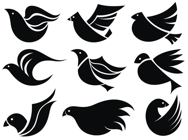 Птах етикетки — стоковий вектор