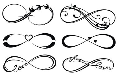 Infinity love, forever symbol clipart