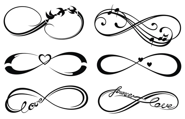 Infinity love, forever symbol — Stock Vector