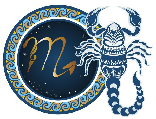 Signes du zodiaque - Scorpion — Image vectorielle