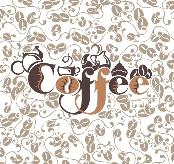 Ilustración de café — Vector de stock