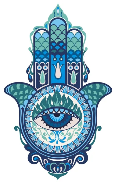 Hamsa-Hand — Stockvektor