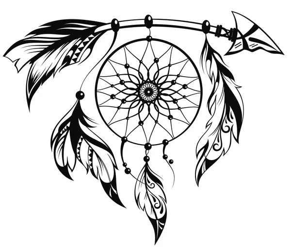 Hand drawn illustration of dream catcher Royalty Free Stock Vectors