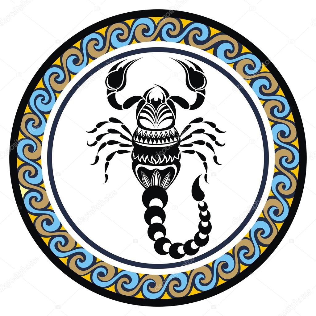 Decorative Zodiac sign Scorpio