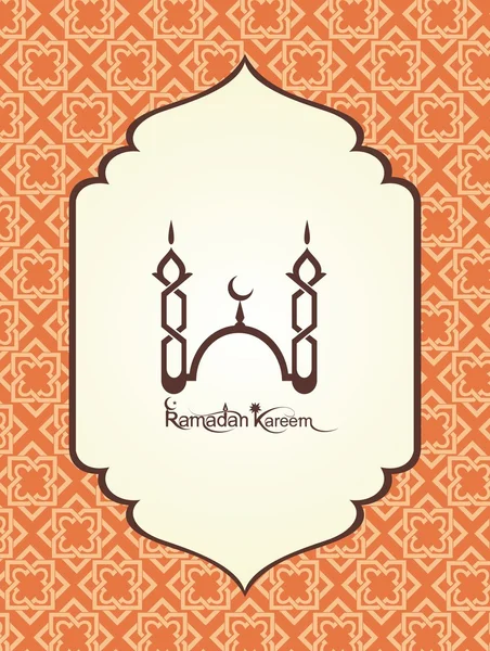 Karta Ramadan kareem — Stockový vektor