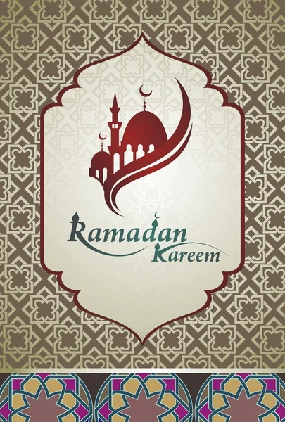 Ramadan greetings háttér — Stock Vector