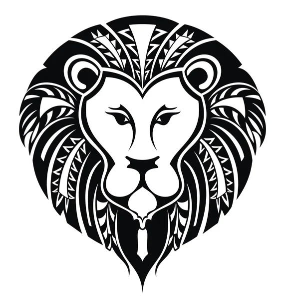 Векторная голова льва — стоковый вектор