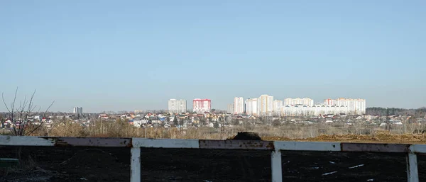 Zhilina este un sat în districtul Oryol, regiunea Oryol, Rusia, cu vedere panoramică. — Fotografie, imagine de stoc