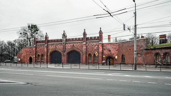 Friedland Gates Kalinyingrád, történelmi épület, homlokzati nézet — Stock Fotó