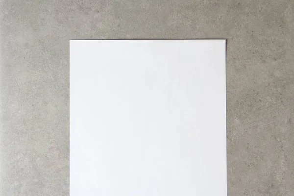 Template White Paper Light Grey Concrete Background Concept New Idea — Stock Photo, Image