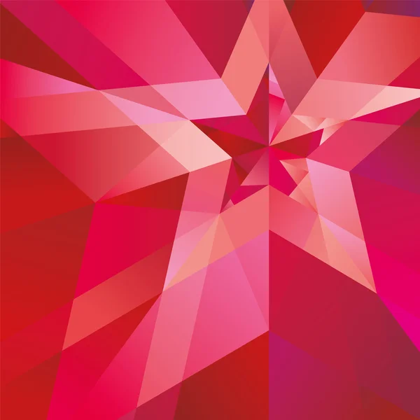 Red Star avec le bord sur le fond abstrait — Image vectorielle