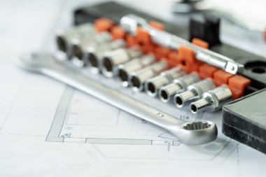 Siyah dokuda Kit araçları