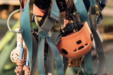 Emniyet kemerleri, emniyet kemerleri. Birleşmiş kemer. Sonbahar ve güneş koruması