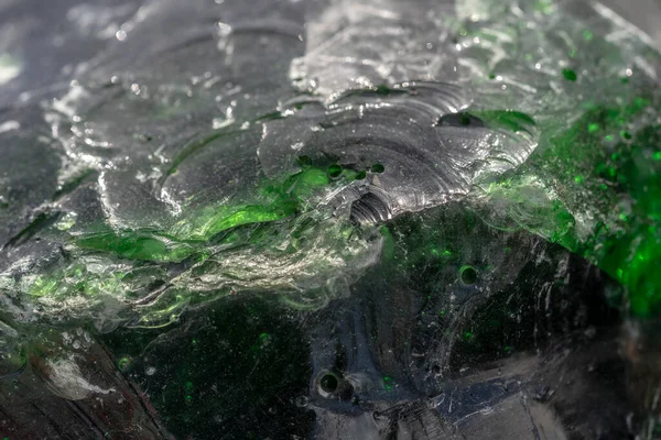 Pierre Royrody Vert Semblable Verre Transparent Vert — Photo