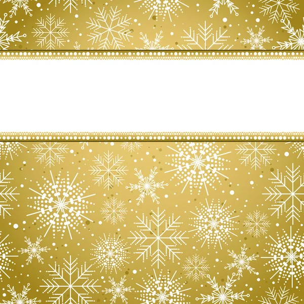 Goldene Weihnachten — Stockvektor