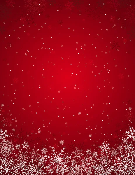 Kırmızı Noel Arkaplanı, vektör illüstrasyonu — Stok Vektör