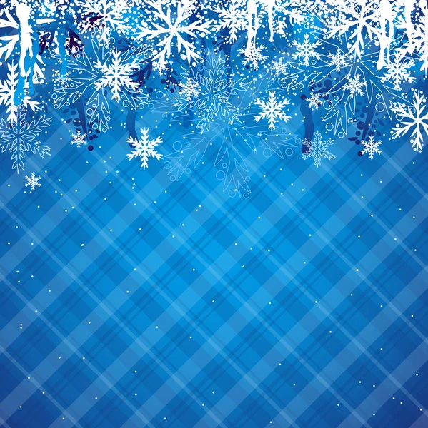 Blue christmas background, vector — Stock Vector