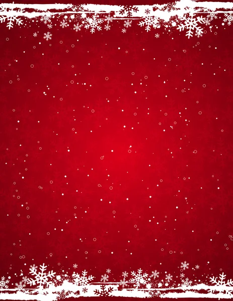 Röd grunge jul bakgrund, vektor illustration — Stock vektor