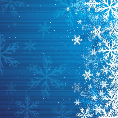 Mavi Noel arka plan, vektör