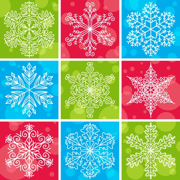 Christmas background with snowflakes — Stock Vector