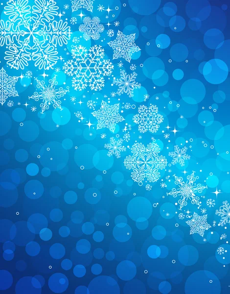 Blue christmas background, vector — Stock Vector