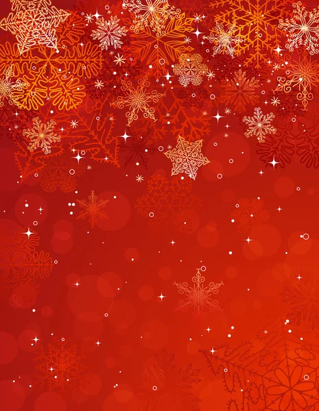 Red christmas background, vector — Stock Vector