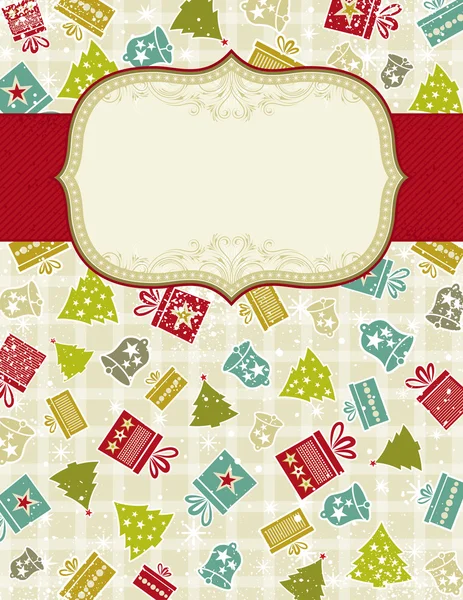米色的圣诞节背景、 矢量 — 图库矢量图片