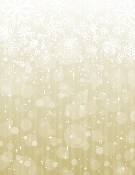 Golden christmas background, vector — Stock Vector