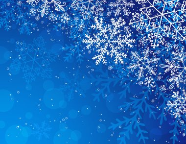 Mavi Noel arka plan, vektör