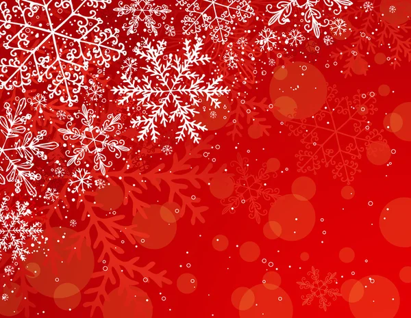 Red christmas background, vector — Stock Vector