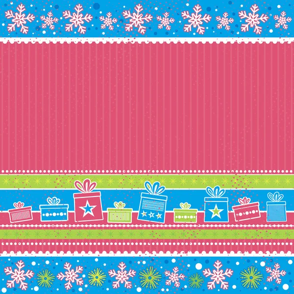 Tarjeta de Navidad de color, vector — Archivo Imágenes Vectoriales