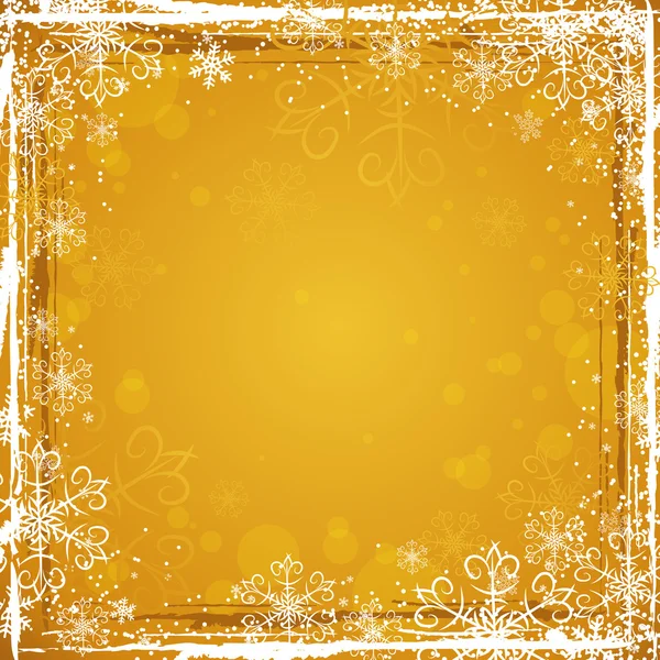 Fond de Noël doré, vecteur — Image vectorielle