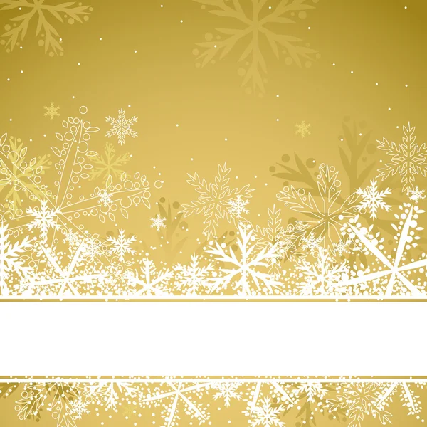 Gyllene jul bakgrund, vektor — Stock vektor