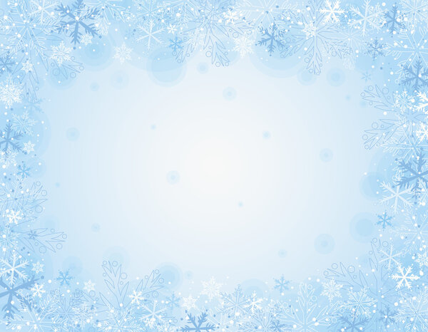 blue christmas background, vector illustration