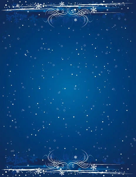 Fondo azul navidad, vector illustrationa — Vector de stock