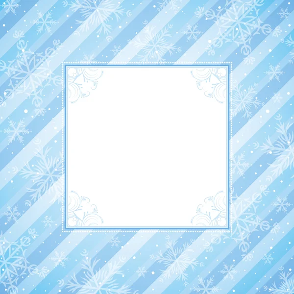 Blauwe Kerst achtergrond, vector illustratie — Stockvector