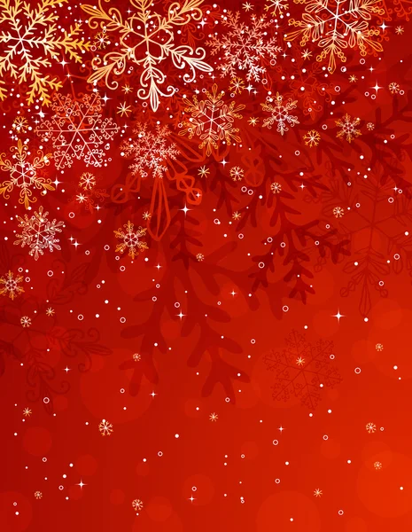 Röd jul bakgrund, vektor — Stock vektor