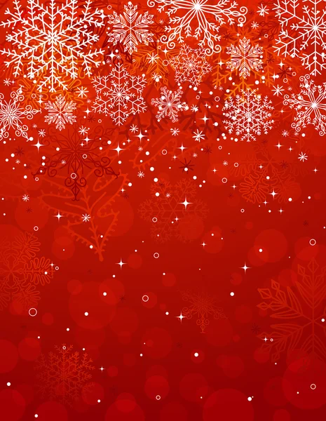 Red christmas background, vector — Stock Vector